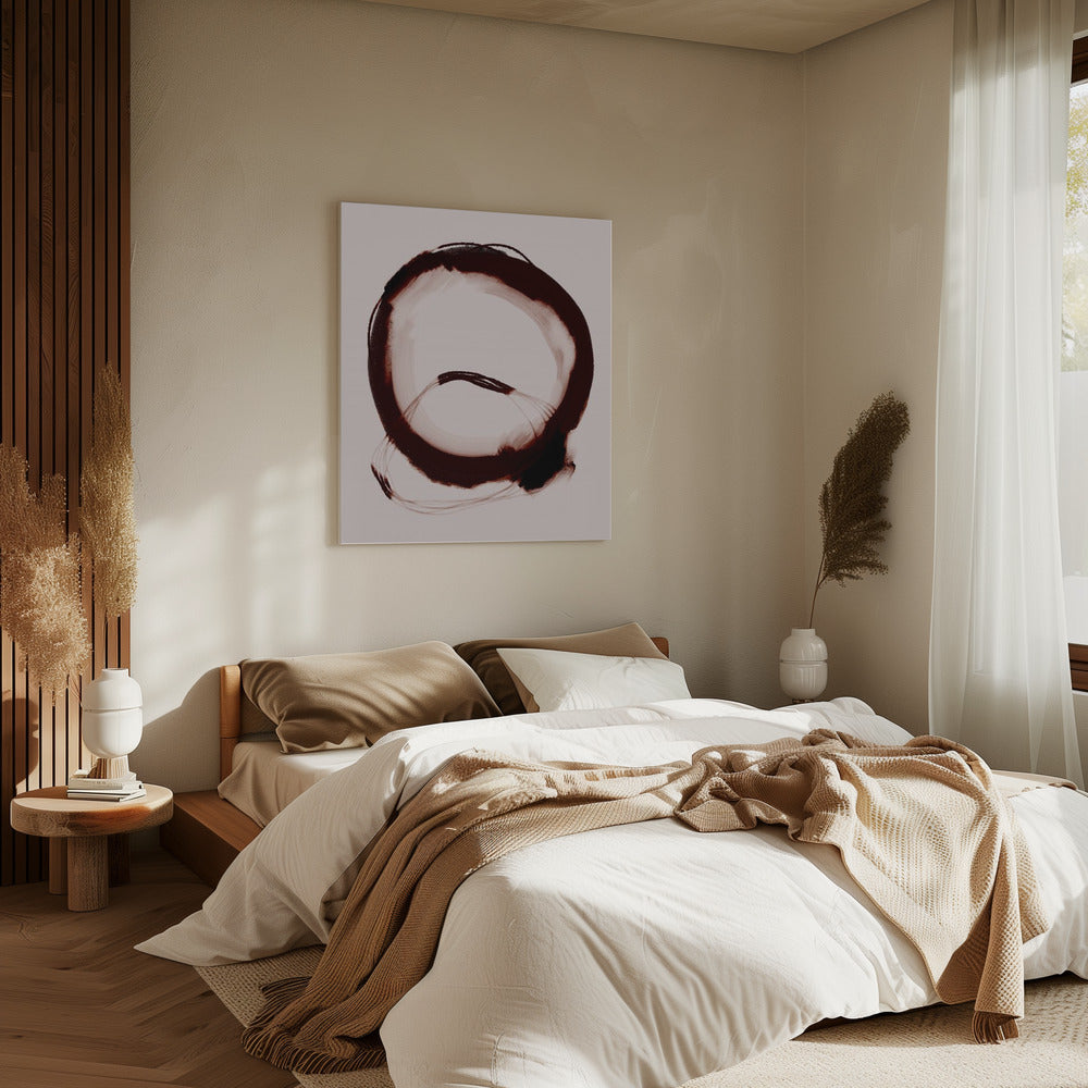 Crimson Circle | Canvas