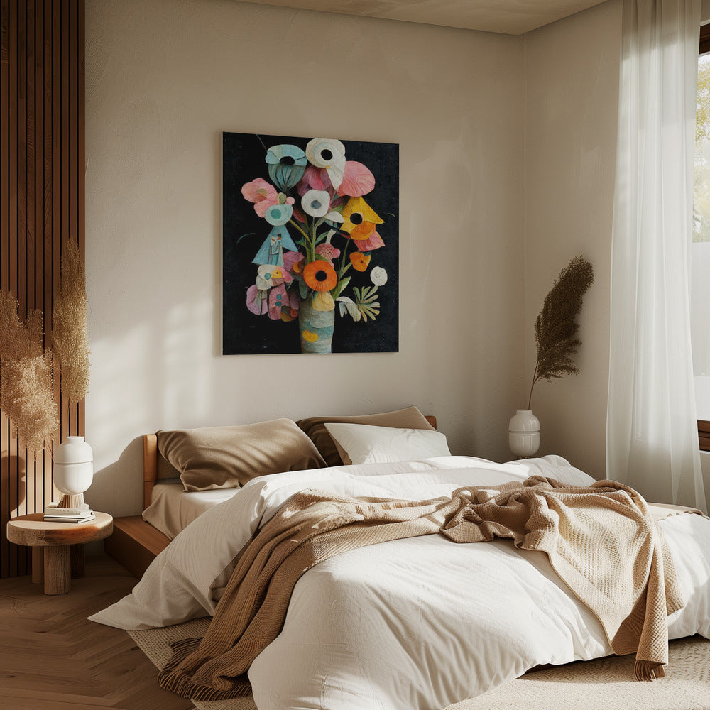 Bloemengrilligheid | Canvas