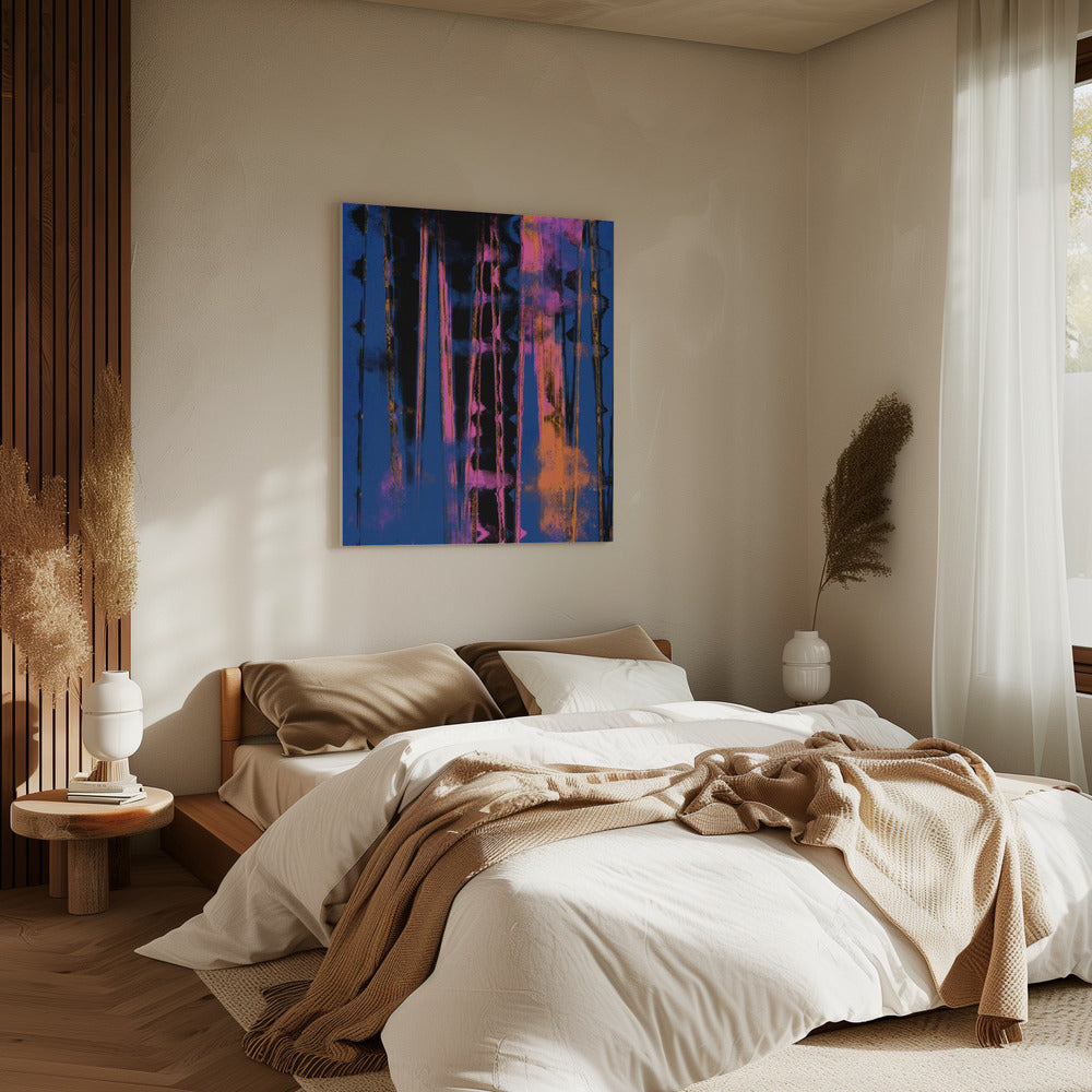 Levendige Nachtval | Canvas