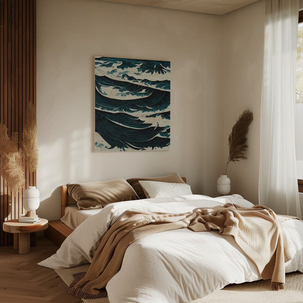 Turbulente golven | Canvas