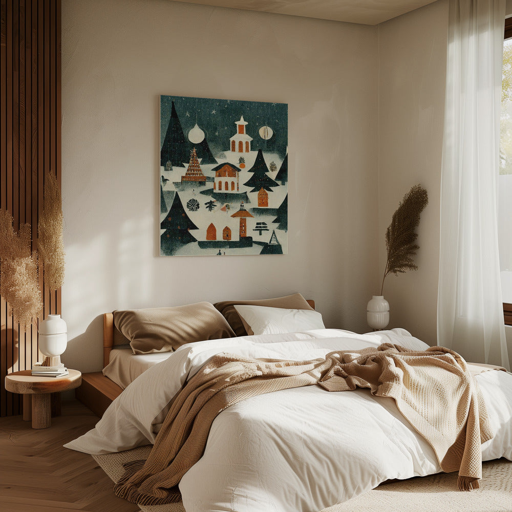 Winterdorp Glow | Canvas