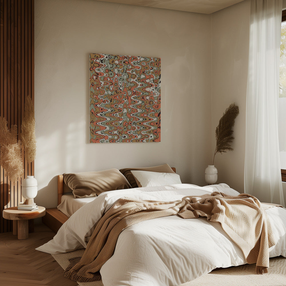 Levendige rimpelingen | Canvas