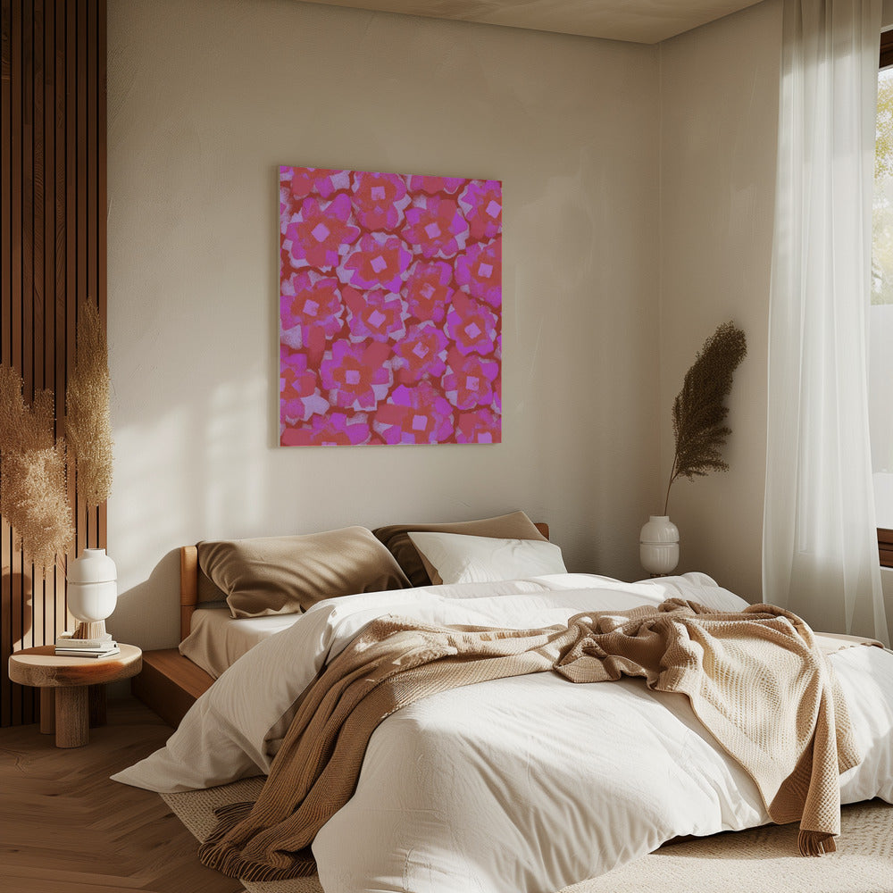 Bloemen van Passie | Canvas