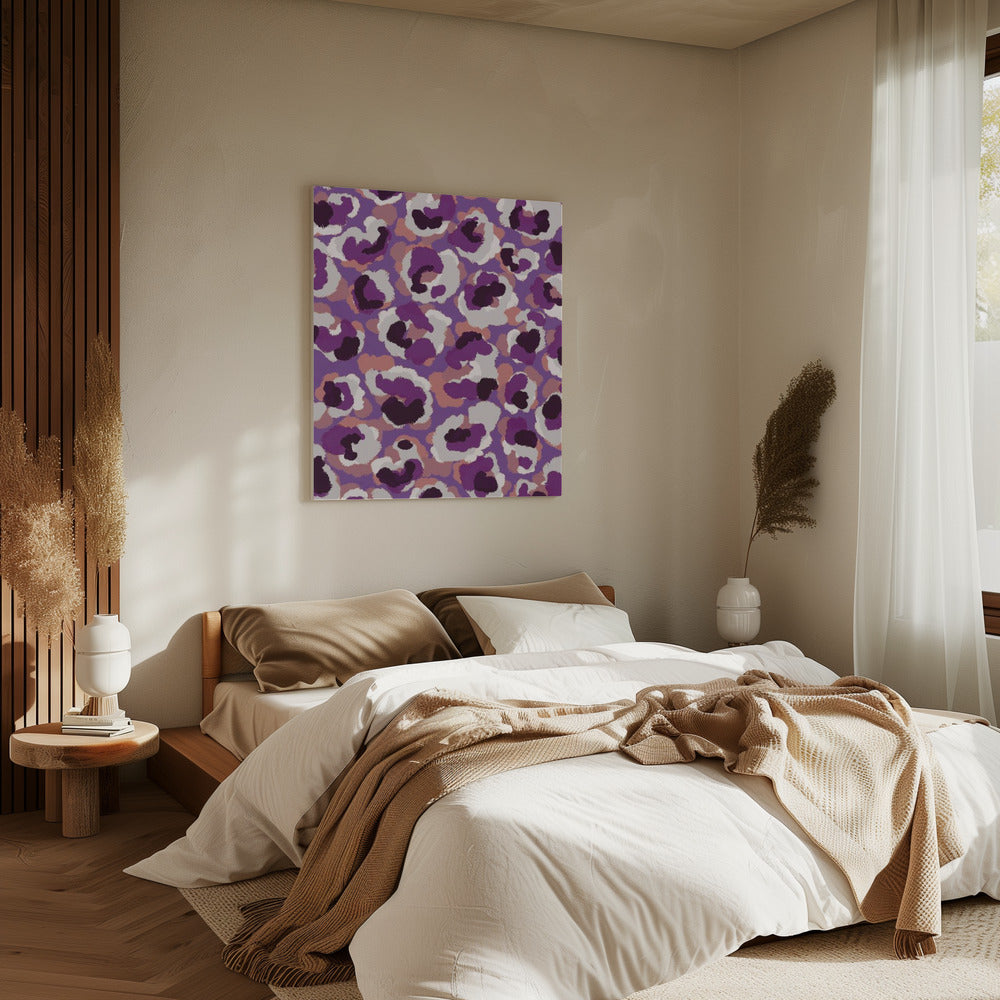 Violette wervelwind | Canvas