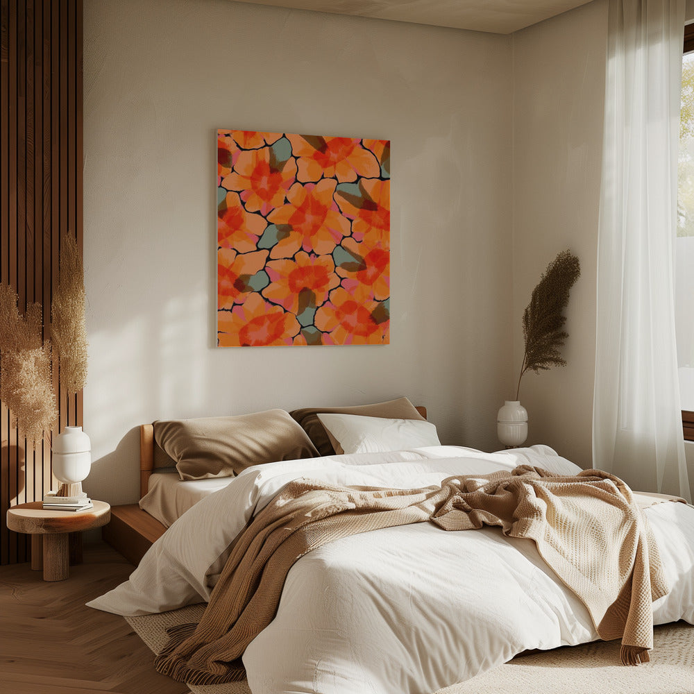 Bloemblaadjeswandtapijt | Canvas