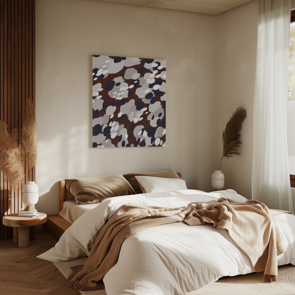 Abstracte Dotscape | Canvas
