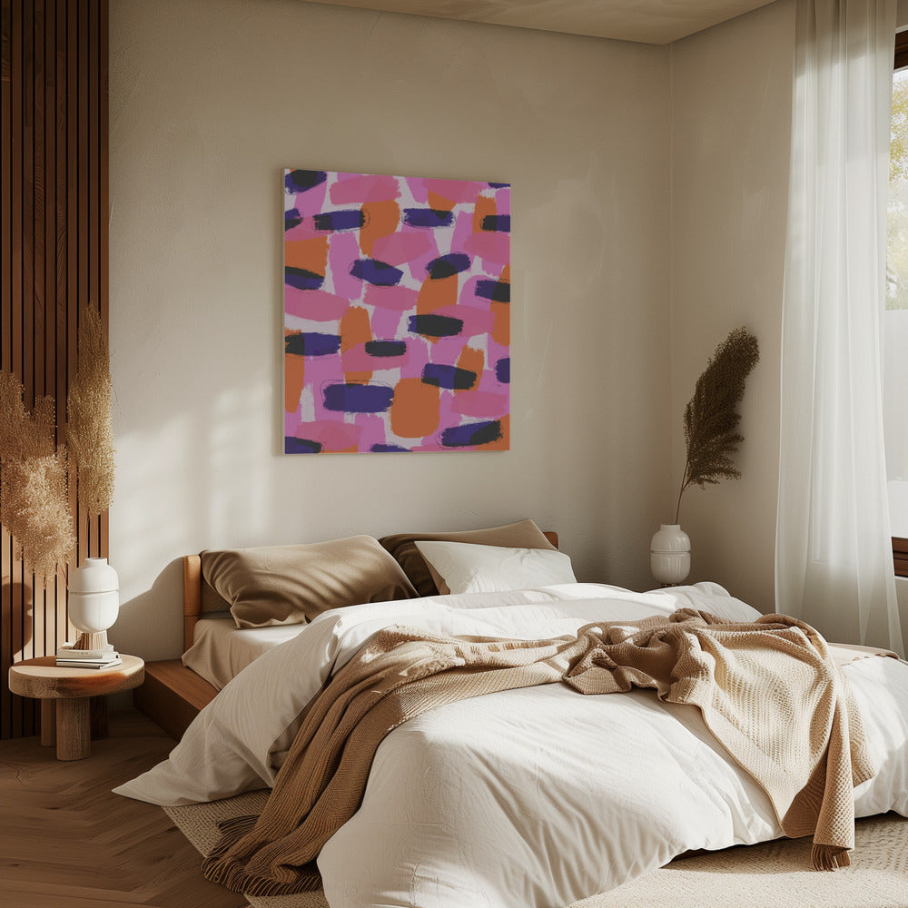 Levendige penseelstreken | Canvas