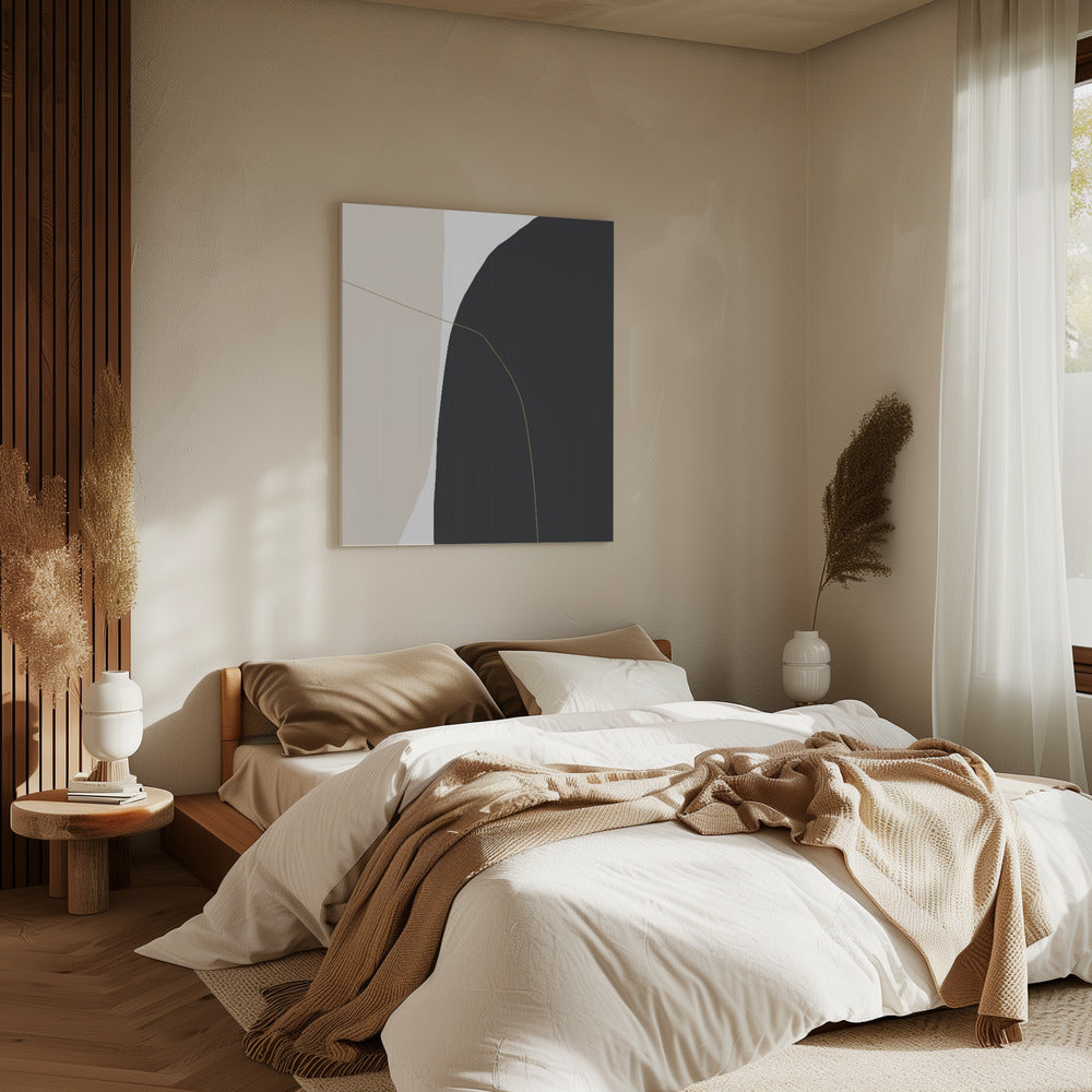 Delicate gebogen vormen | Canvas
