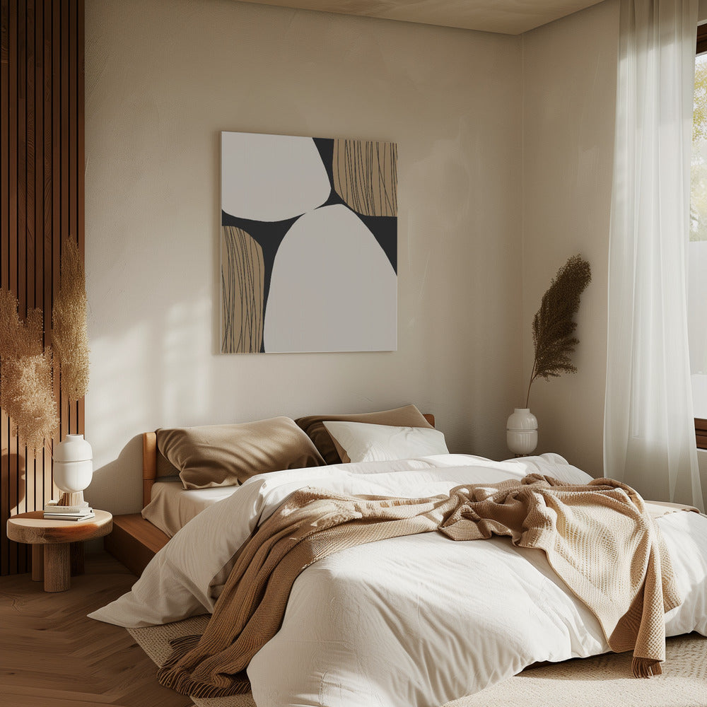Abstracte aardtinten | Canvas