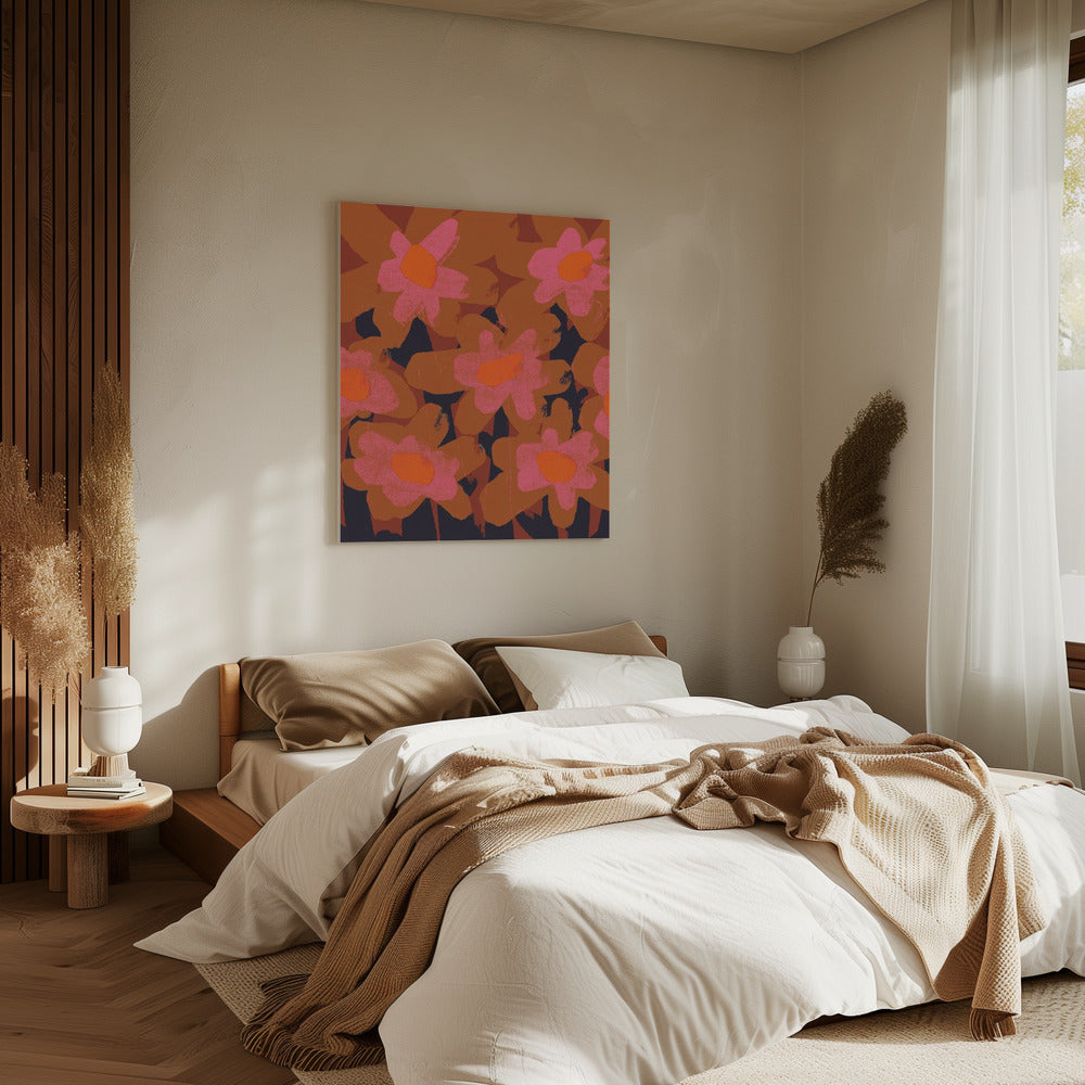 Levendige bloemen | Canvas