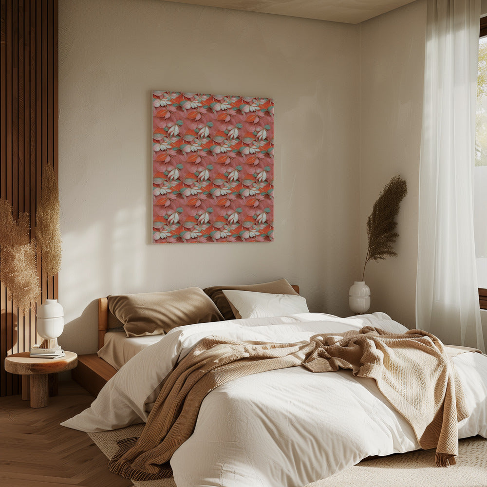 Herfstbloemblaadjesdans | Canvas