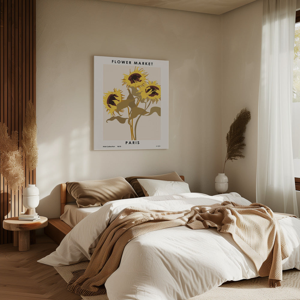 Bloemenmarkt. Parijs | Canvas