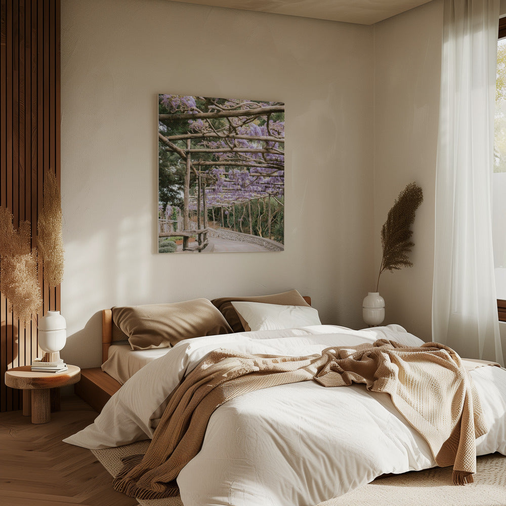 De Lavendel Loopbrug | Canvas