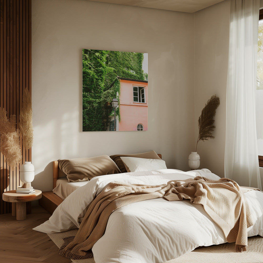 Groen en roze || Montmartre Parijs | Canvas