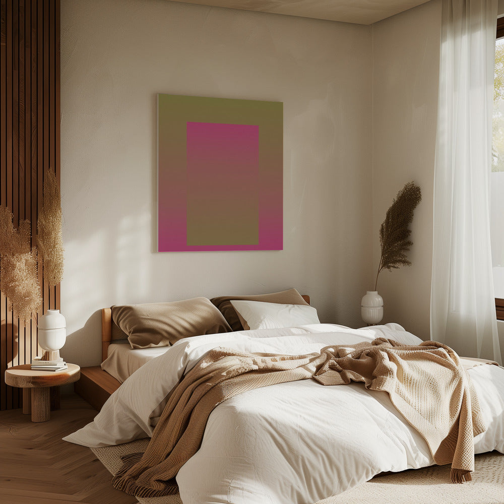 Gedurfde roze poort | Canvas
