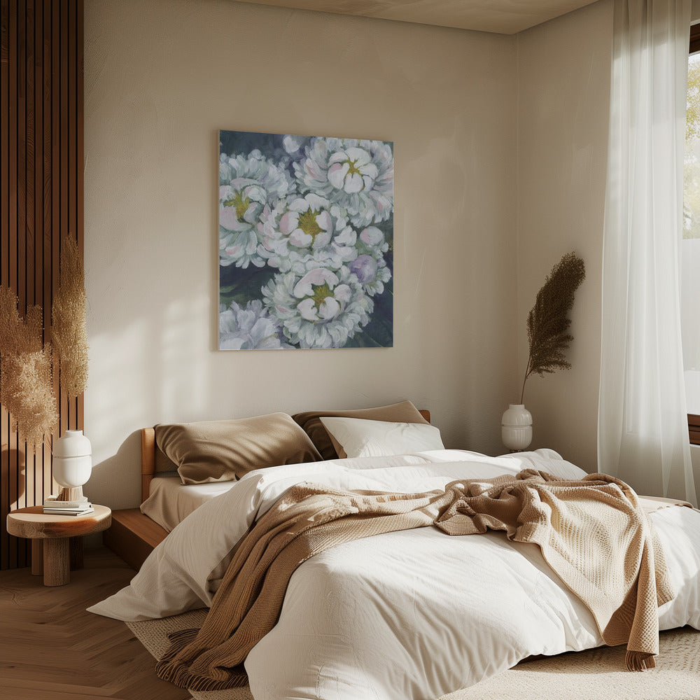 Willoh's schilderachtige pioenrozen | Canvas