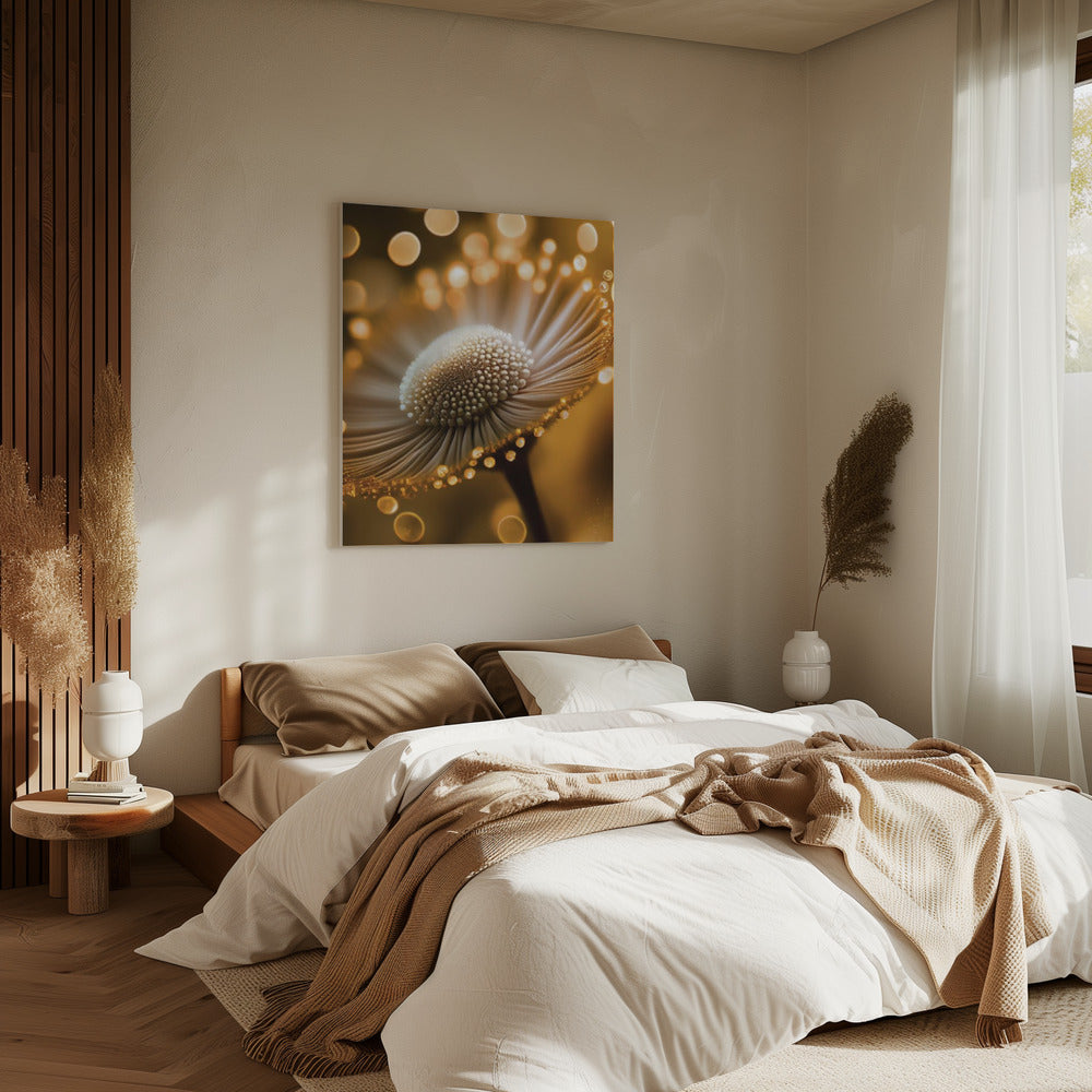 Gouden Bloemblaadjes Droom | Canvas