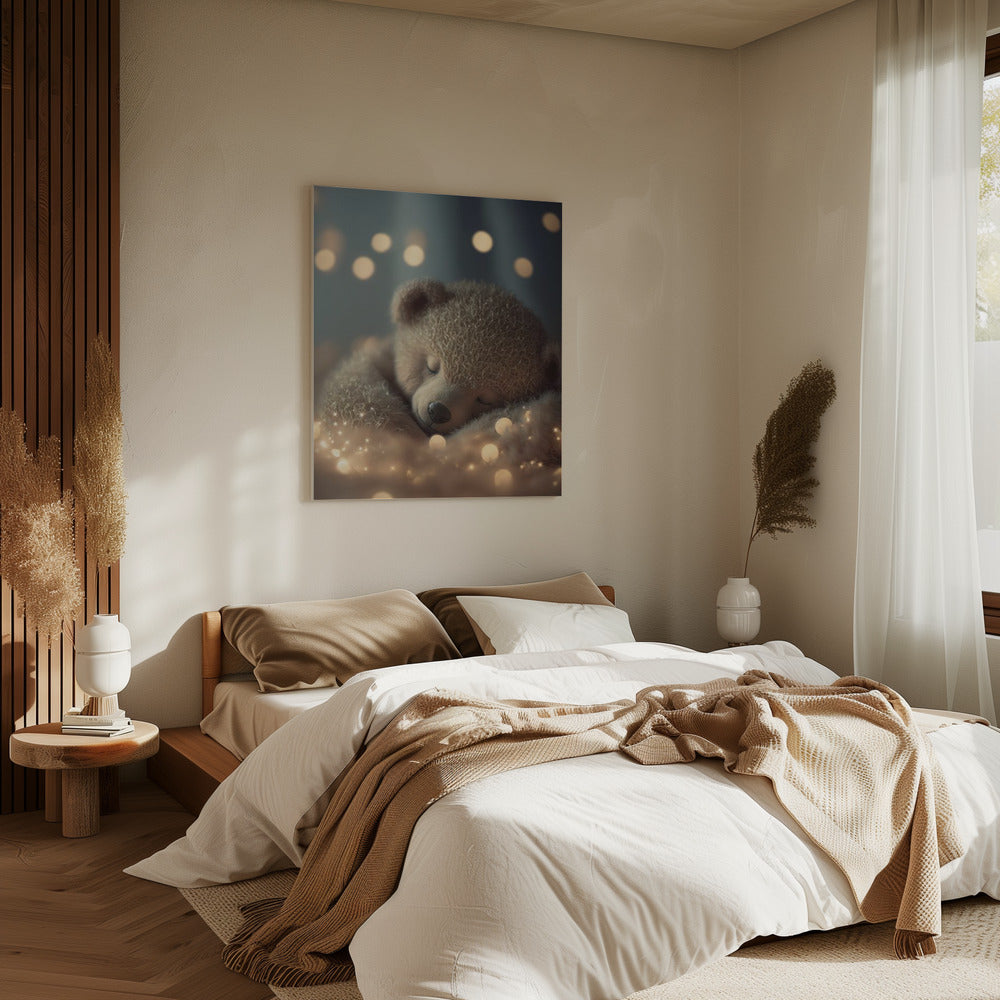 Dromerige Beer Snooze | Canvas