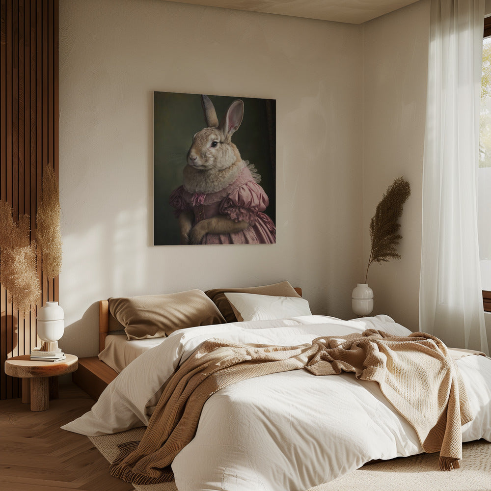 Koninklijke Konijnenvrouw | Canvas