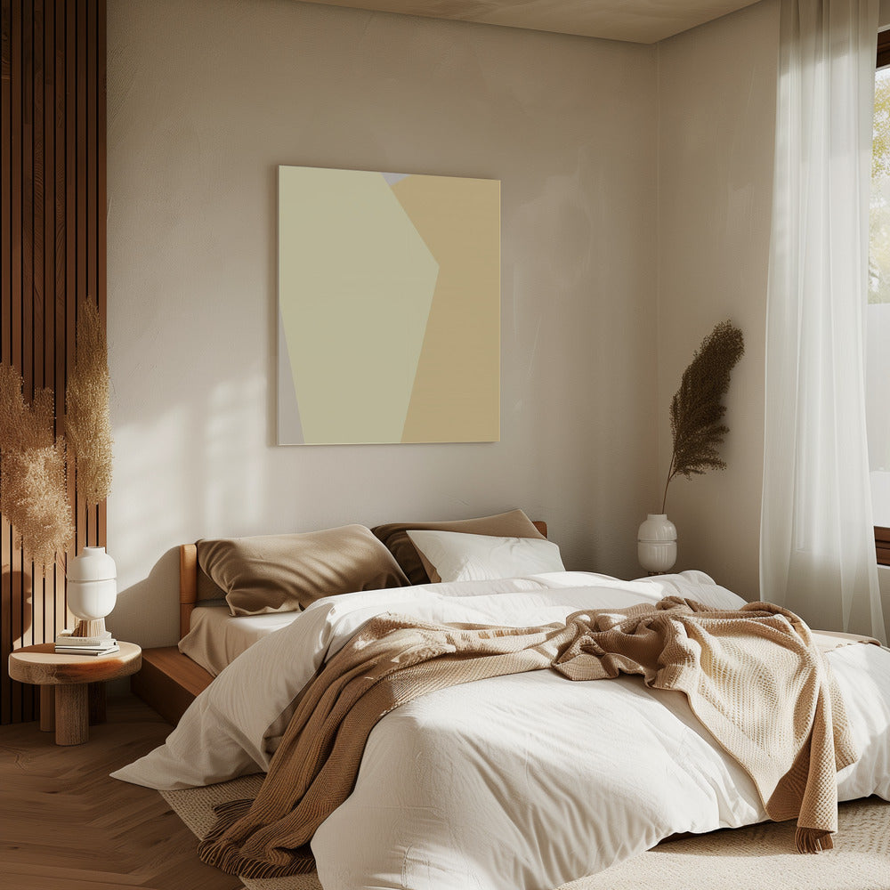 Abstract Geel | Canvas