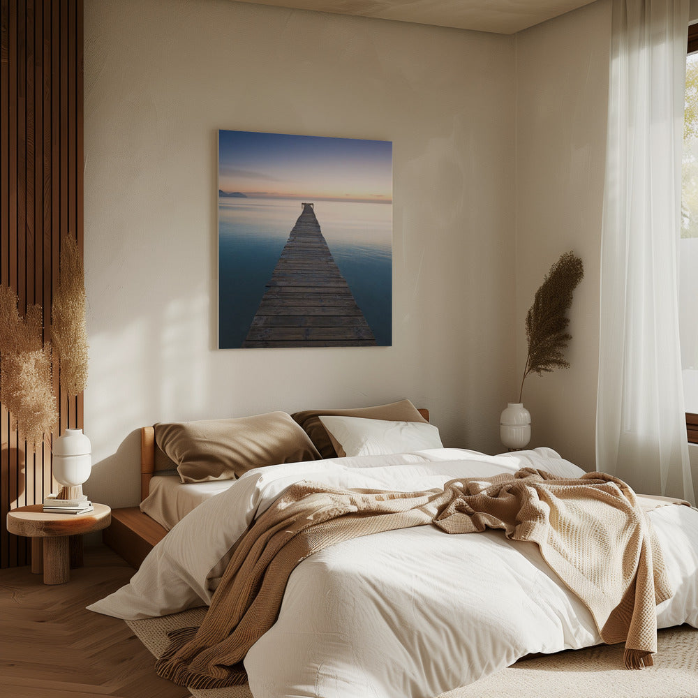 Blauwe steiger | Canvas