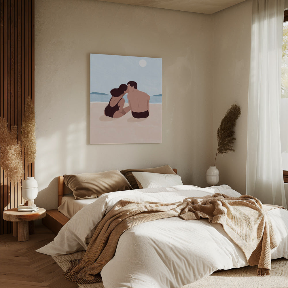 Eerste kus | Canvas
