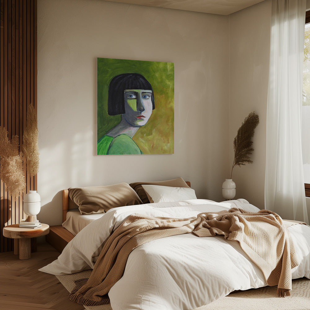 Dame met de blik | Canvas