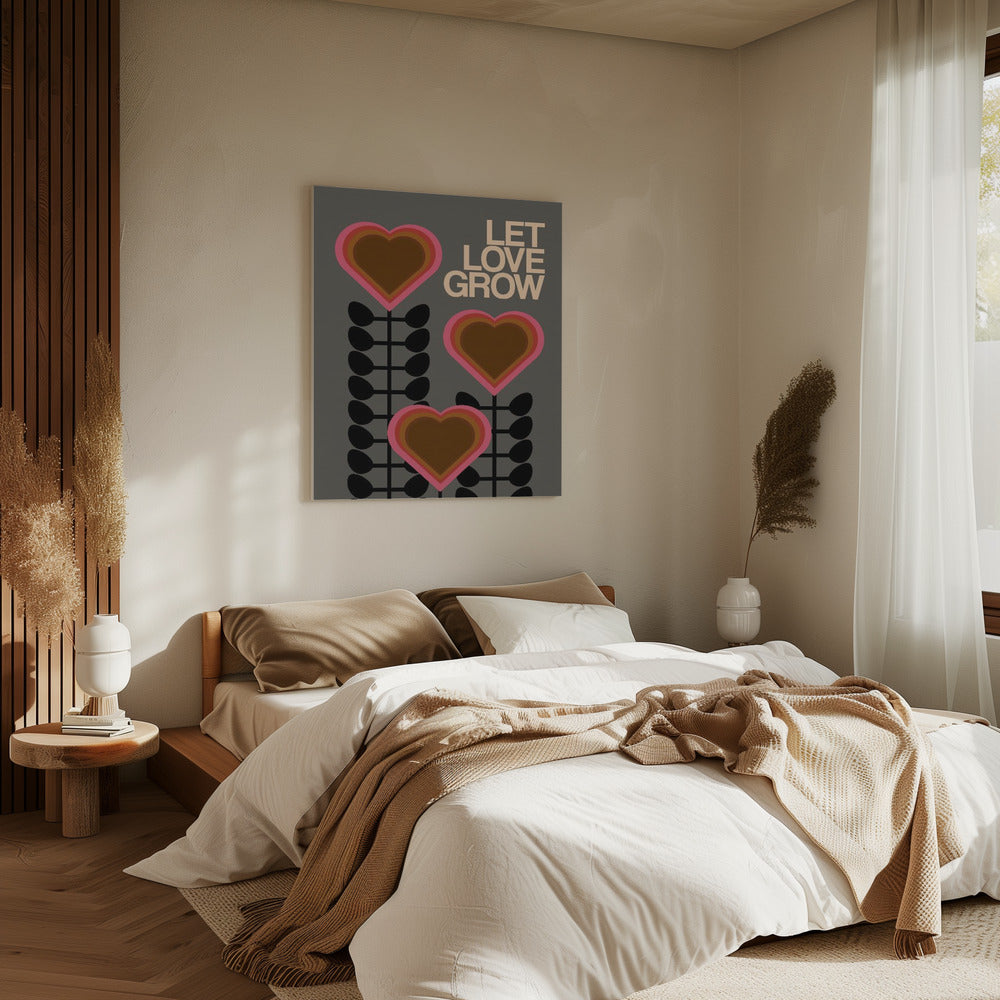Laat liefde grijs worden | Canvas