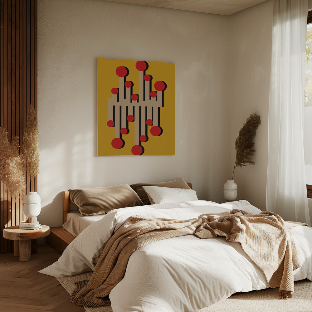 De Telephonist Mustard uit 1968 | Canvas