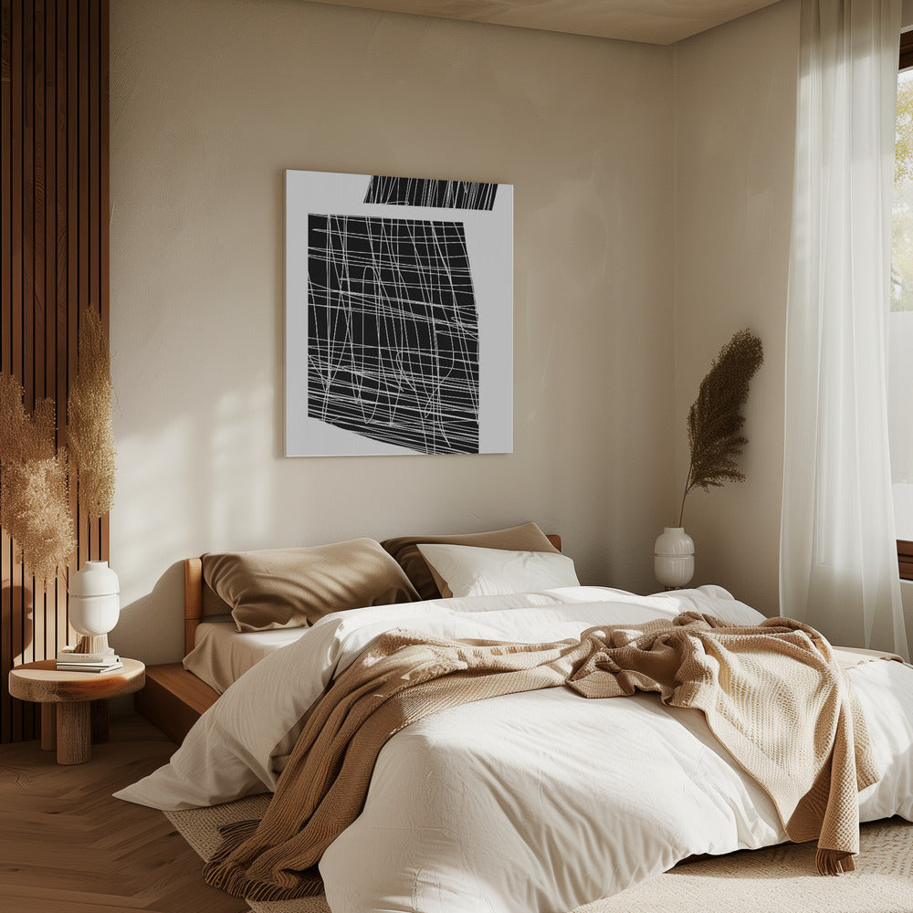 Chaotische Lijnen Dans | Canvas