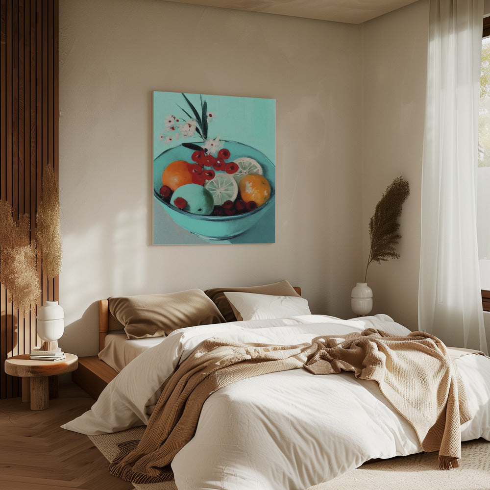 Levendige fruitschaal | Canvas