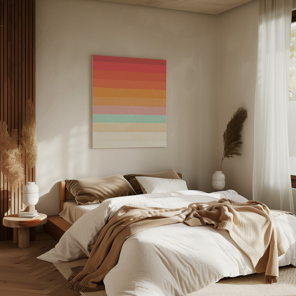 Regenboog Chevrons | Canvas