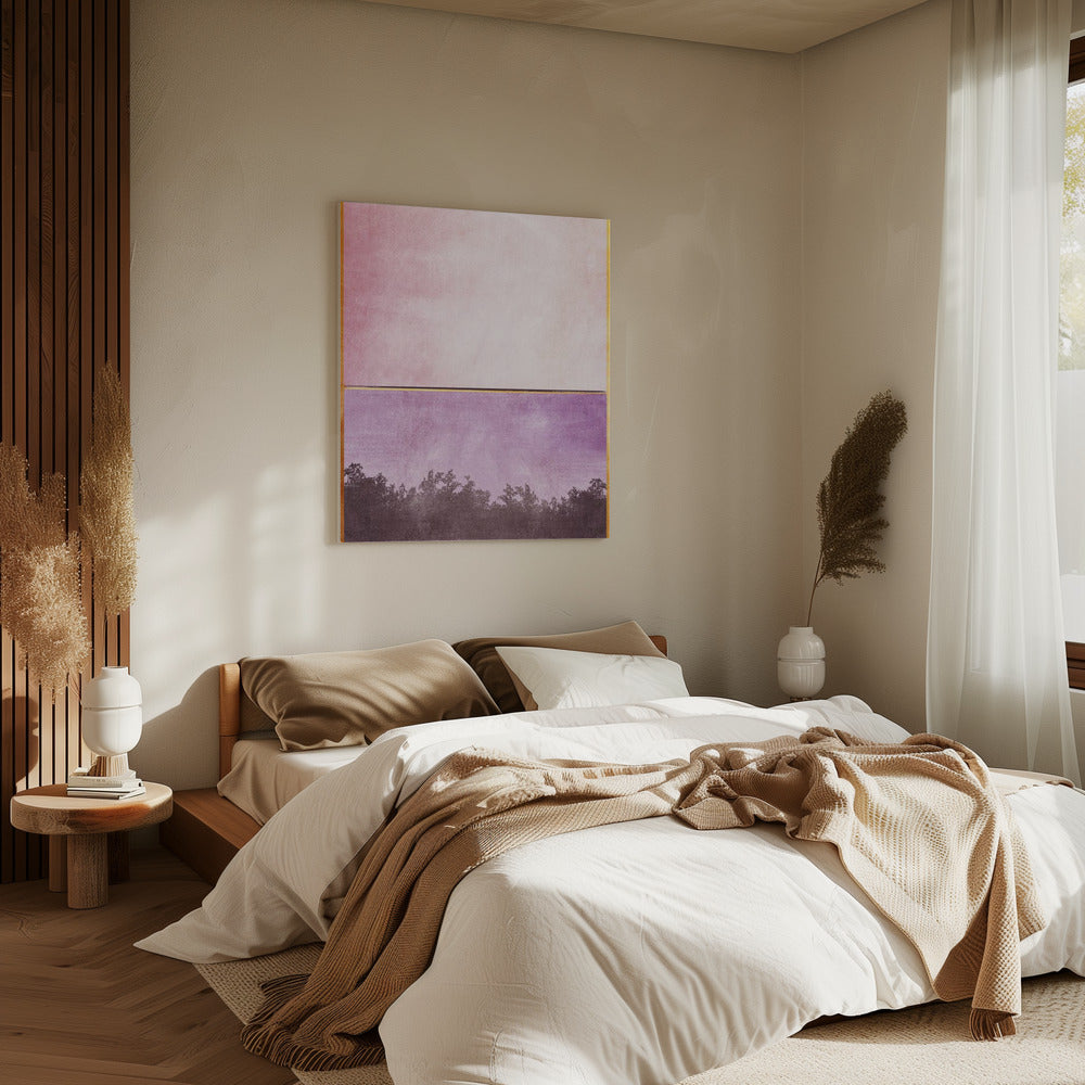Roze en Geel 1 | Canvas