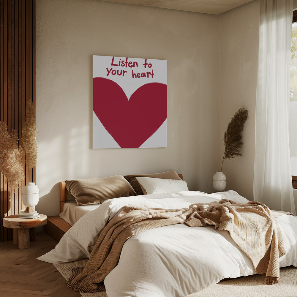 Hartfluistering | Canvas