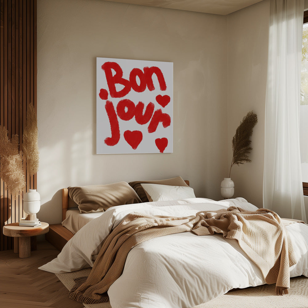 Bonjour Harten | Canvas
