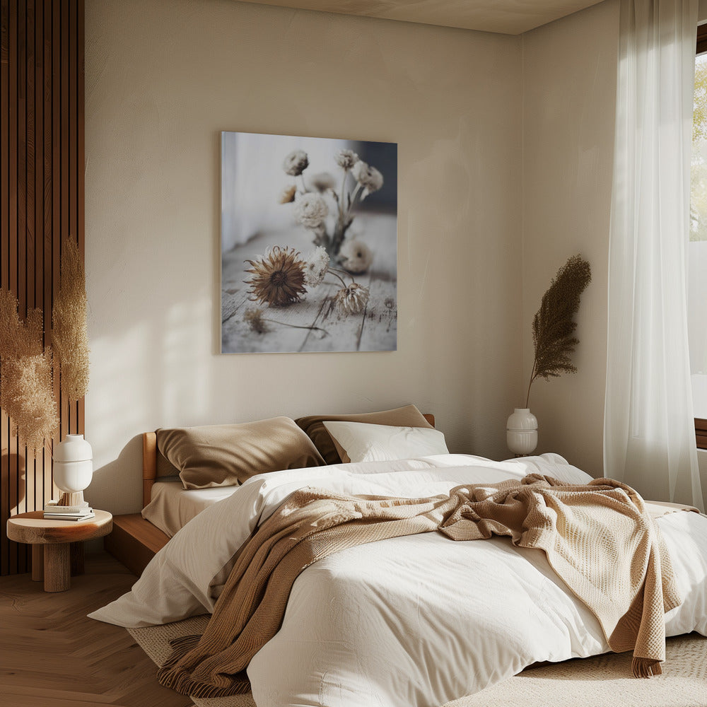 Nostalgische bloemen | Canvas