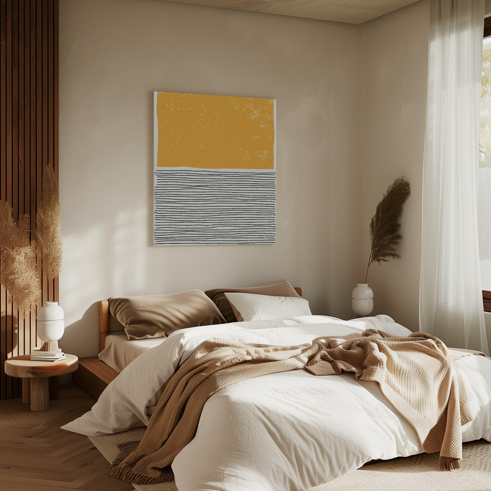 Minimaal Geel | Canvas