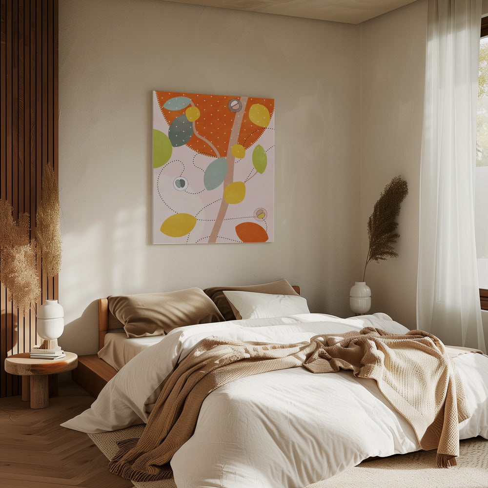 Vriendelijke kleuren Hilma 5 | Canvas