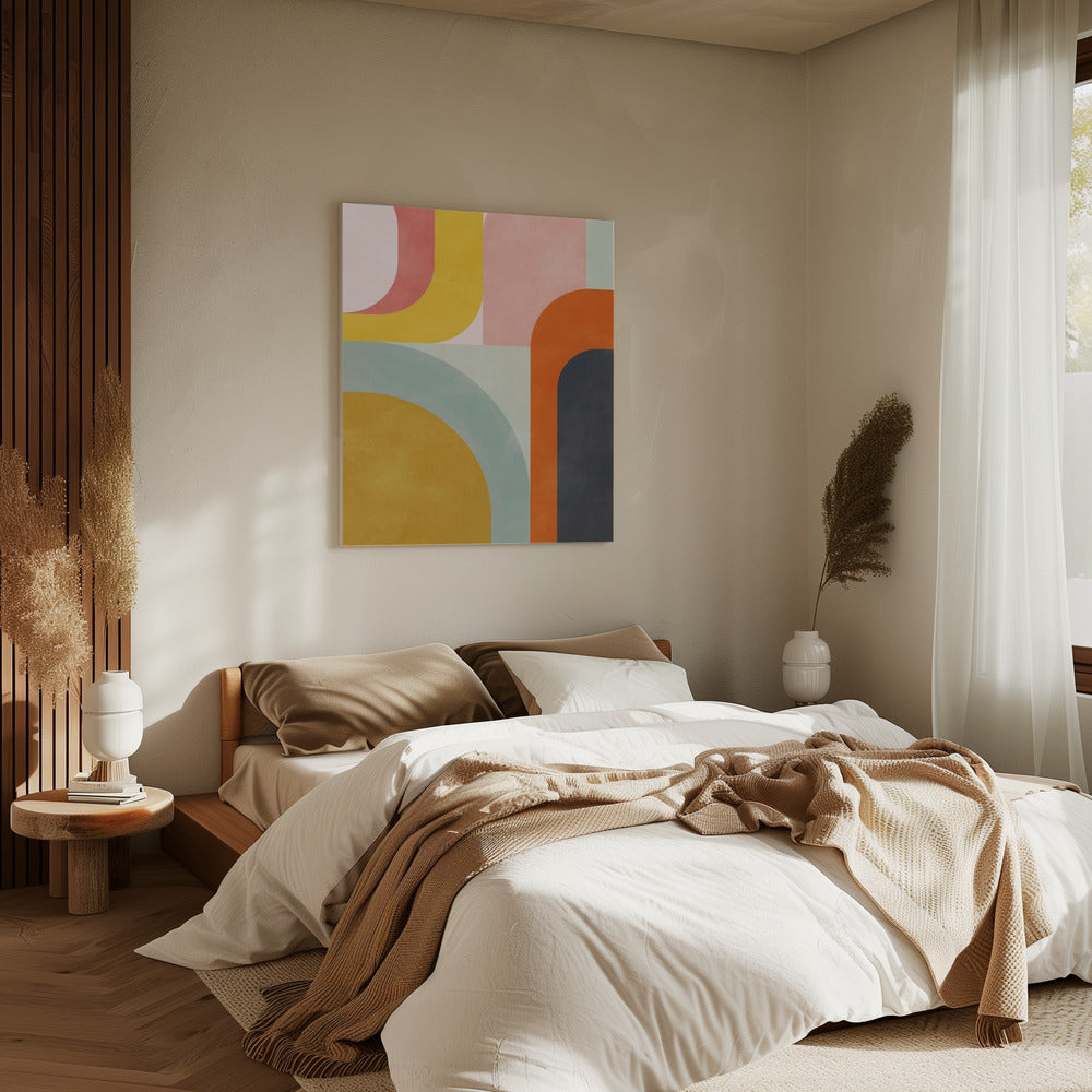 Vriendelijke kleuren2 | Canvas