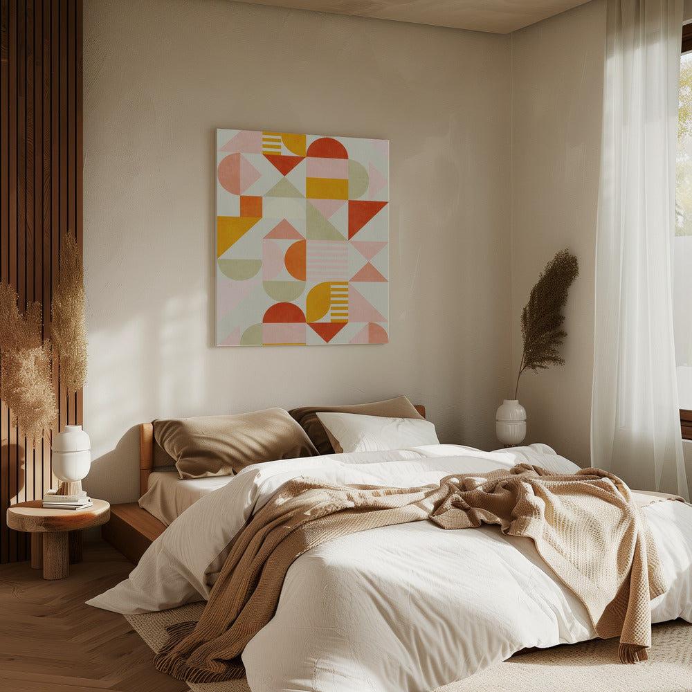 Bauhaus Fun Pastel | Canvas