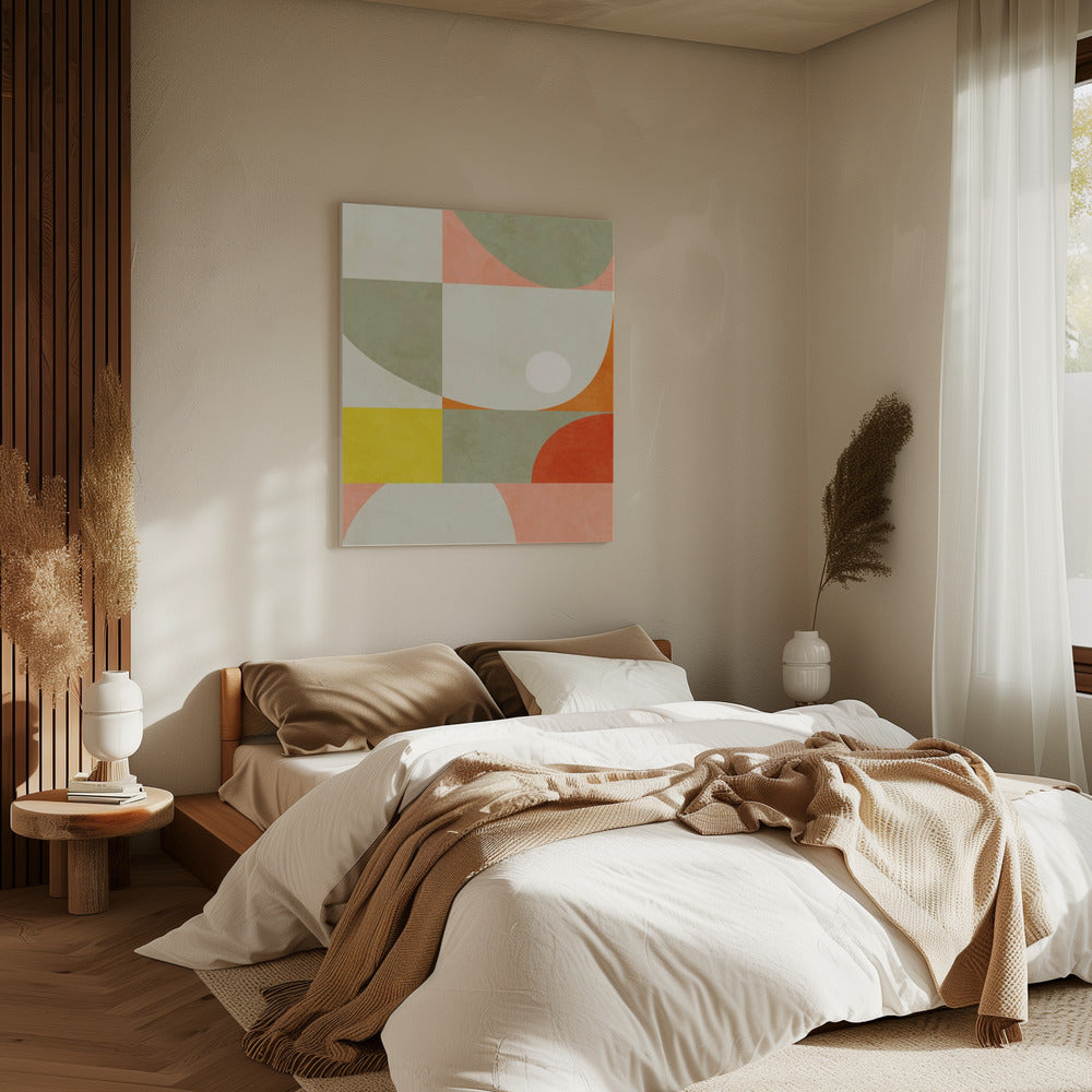 Zomercirkels22 1 V | Canvas