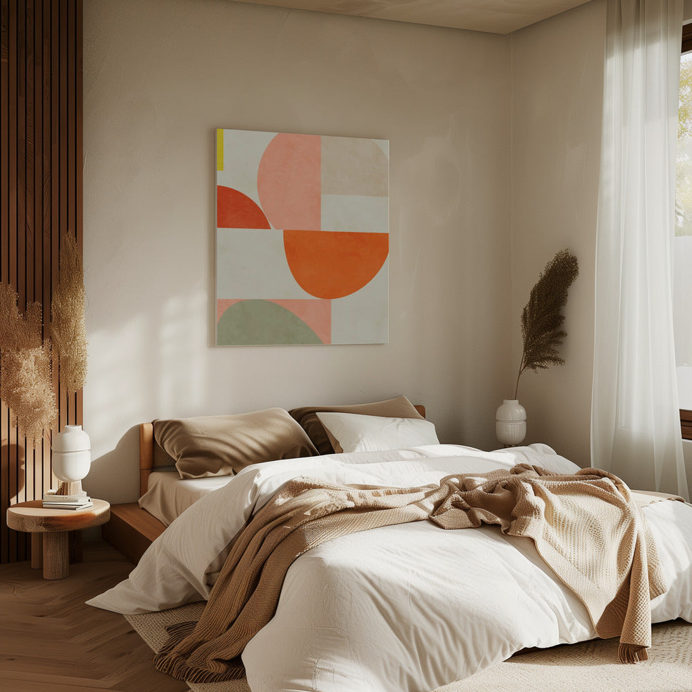 Zomercirkels22 2 V | Canvas