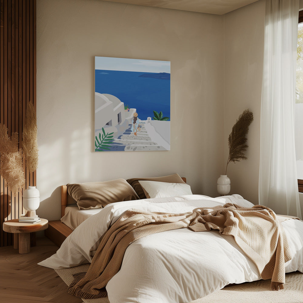 In het blauw | Canvas