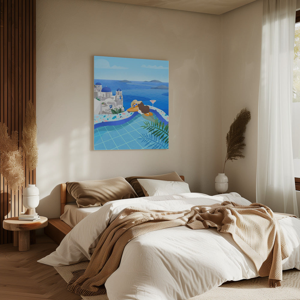 Zomer in Griekenland | Canvas