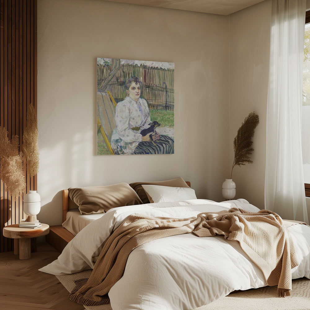 Dame met hond (1891) | Canvas