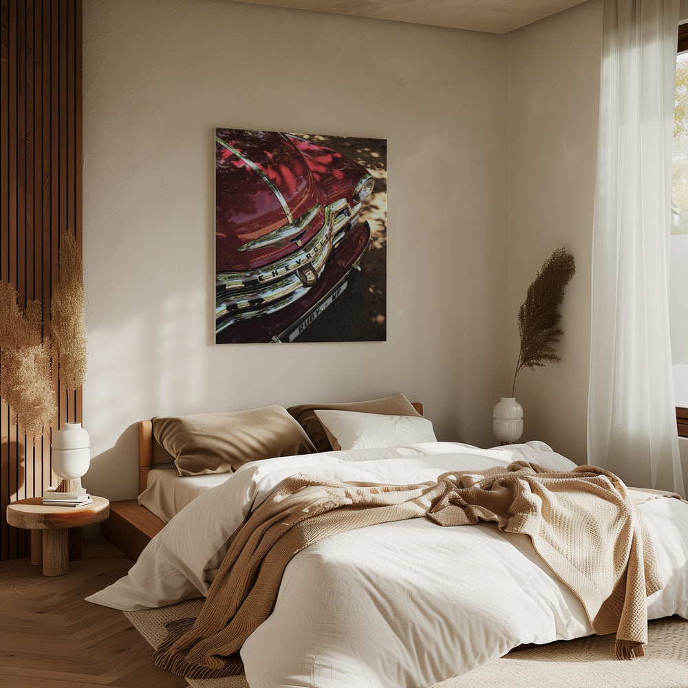 Robijnrode reflectie | Canvas