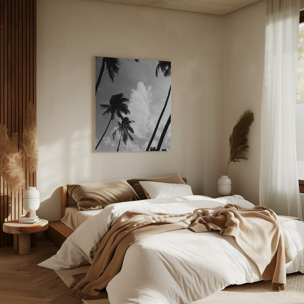Silhouetten van palmen | Canvas