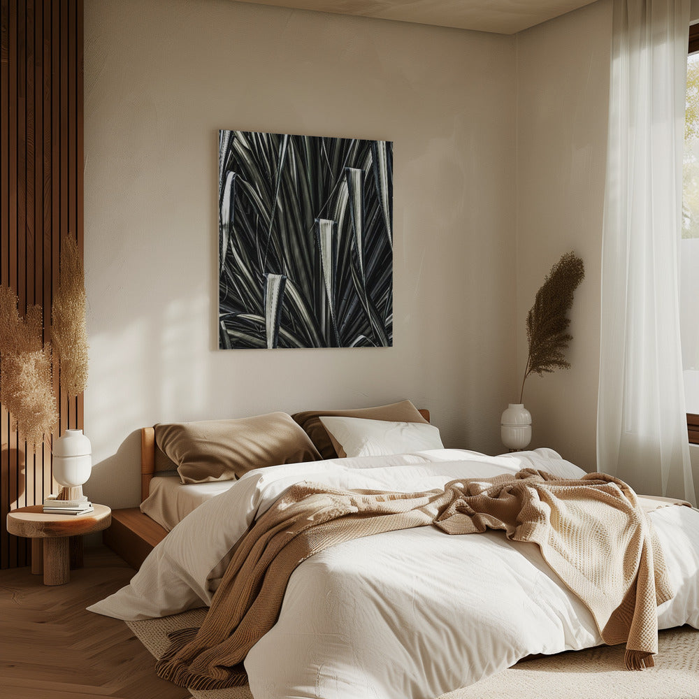 Groene strepen | Canvas