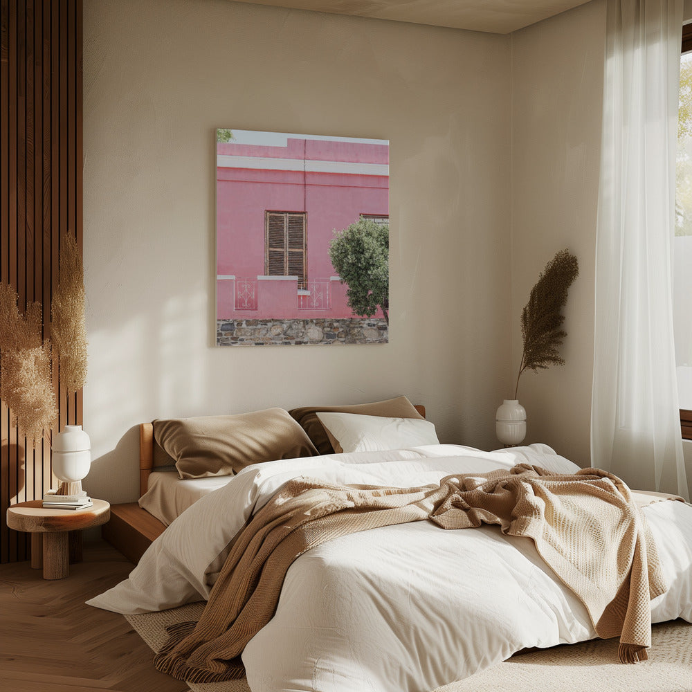 Roze Gevel Sereniteit | Canvas