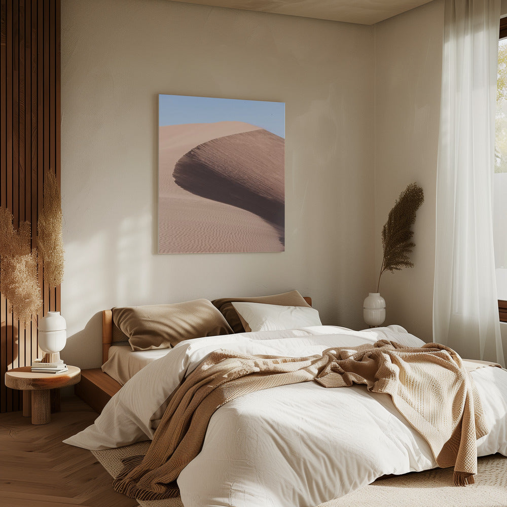 De sierlijke ronding van de woestijn | Canvas